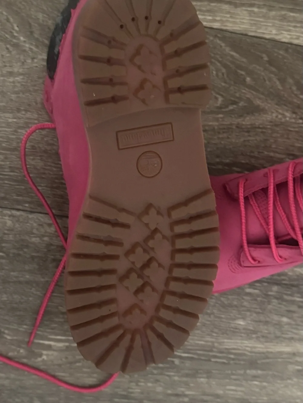 Timberland Kids Lace-Up Boots in Bright Pink